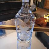 Engraved glass carafe – 1950s-60s