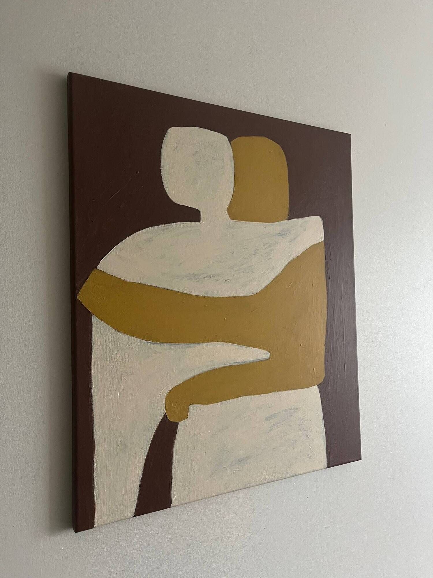 Canvas painting couple "can I hold you" by Bodasca