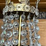 Old brass hot air balloon chandelier with pendants