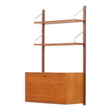 Poul Cadovius teak shelving wall unit with a bureau, Cado 1960s