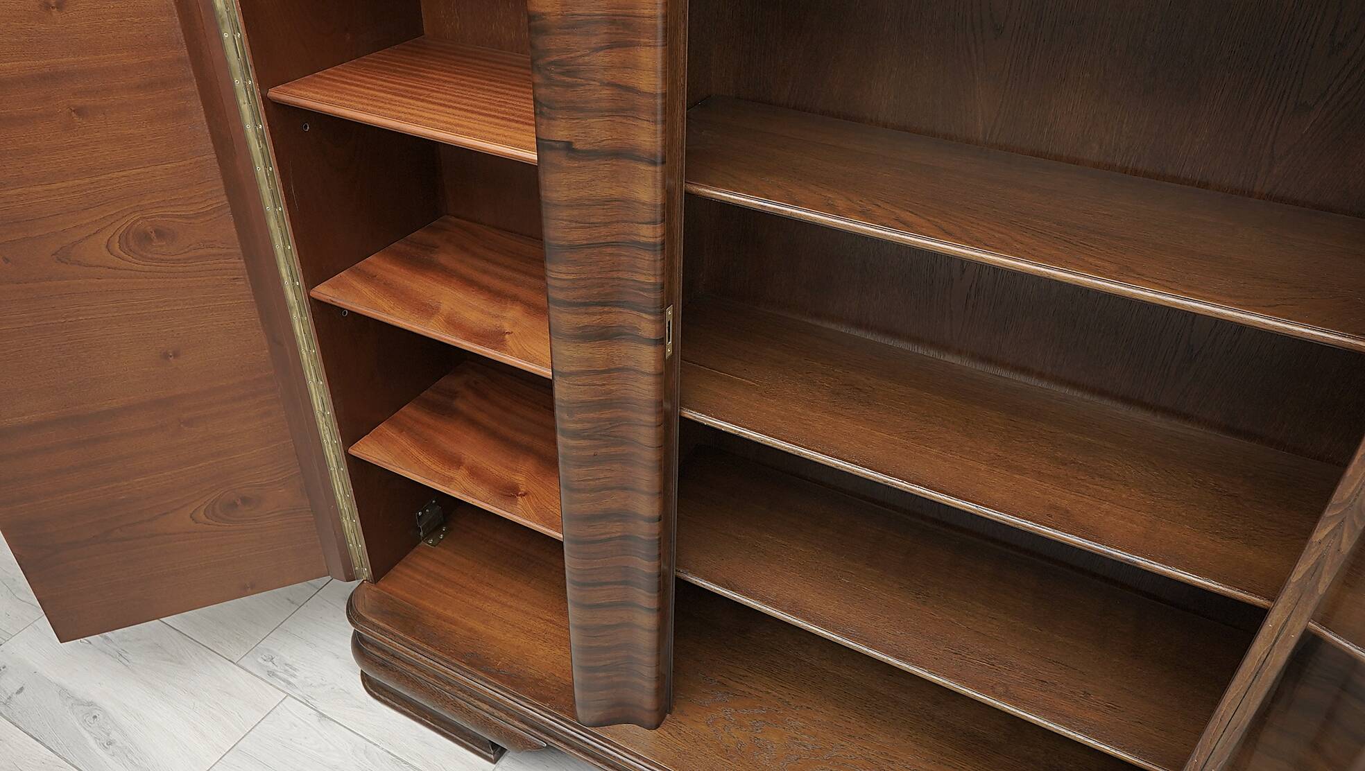 Old bookcase from the 1930s. After professional renovation.