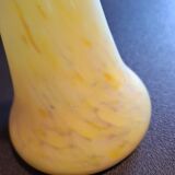 Yellow blown glass soliflore