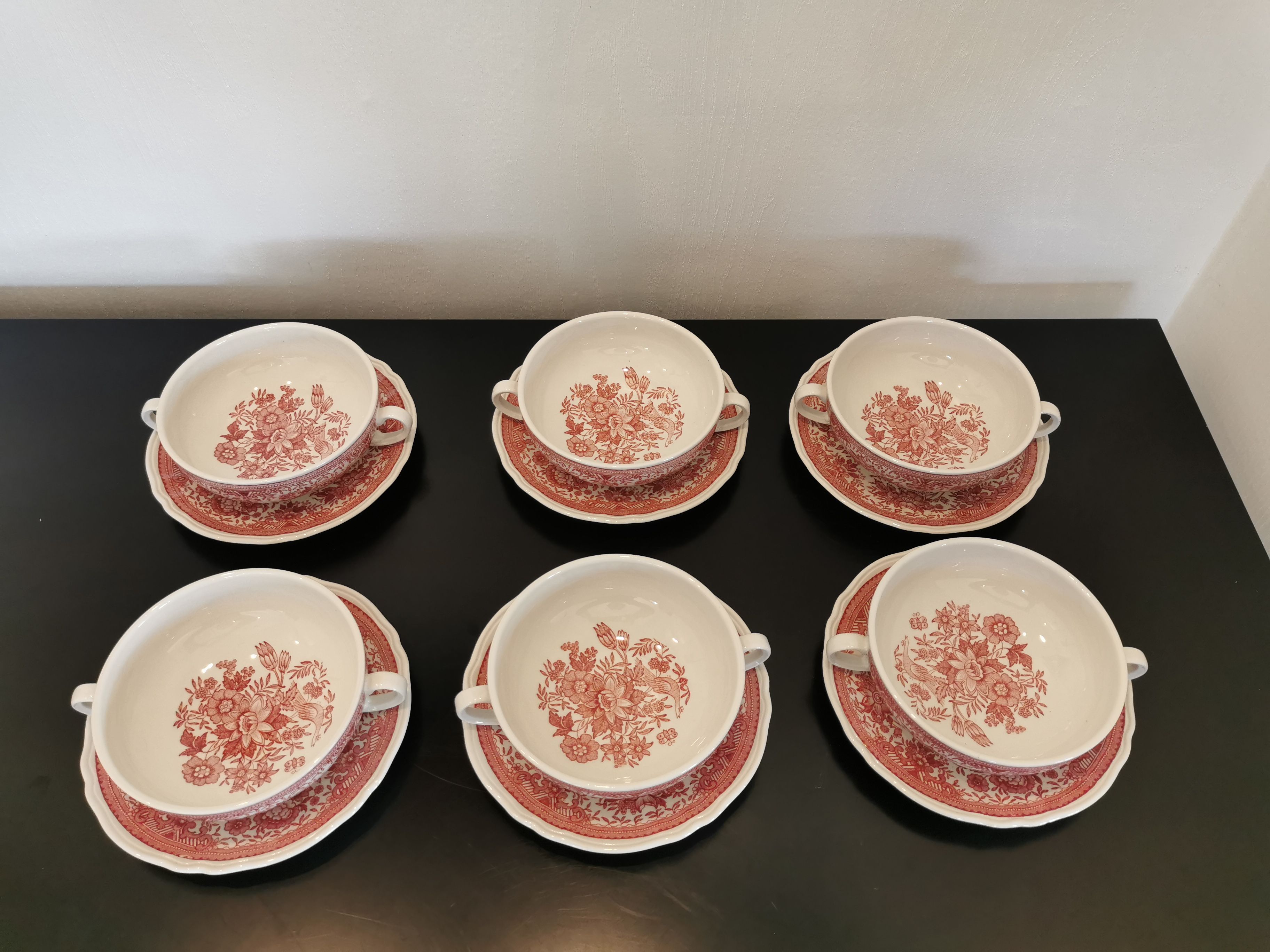 12 soup bowls and saucer service Villeroy&Boch Saar
