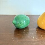 Vintage Italian Polished Alabaster Pear Lemon Fruit
