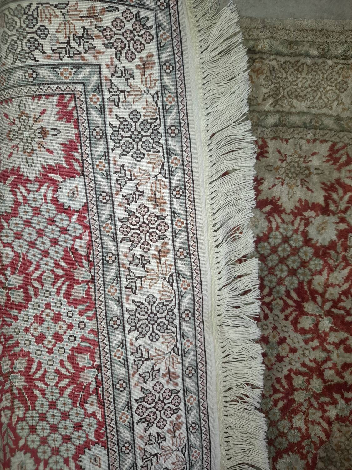 Sublime Oriental Silk Carpet - Hand-Knotted - Persian Design - 124 x 78 cm