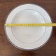 Set of 5 deep porcelain plates from Italy.