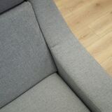 Fauteuil gris, design danois, années 1970, production : Danemark