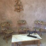 Lafuma folding chairs brass