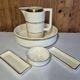 antique ceramic toilet set 5 pieces Choisy-le-Roi ironstone