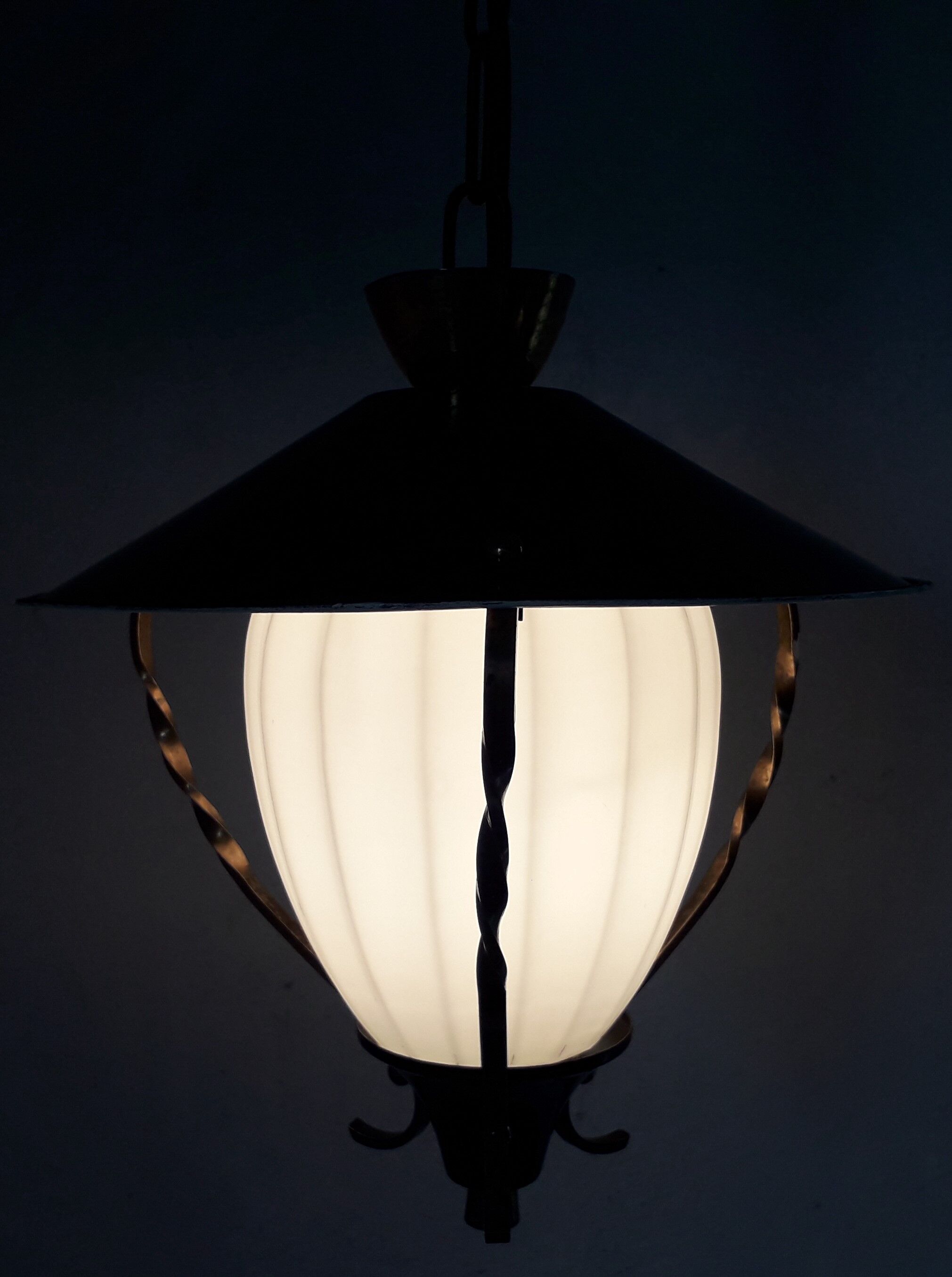 Hanging year 50 metal and opaline