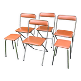 6 chaises Soudexvinyl et tabourets