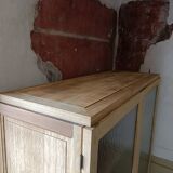 Renovated glass-fronted bookcase