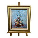 Nature morte années datée et signée Paul Guerrier