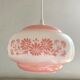 Suspensions en opaline vintage