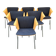 6 VM3 Vico Magistretti Chairs-Armchairs for Fritz Hansen