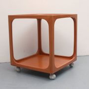 Table d'appoint cube des années 1960 en merisier, Wilhelm Renz