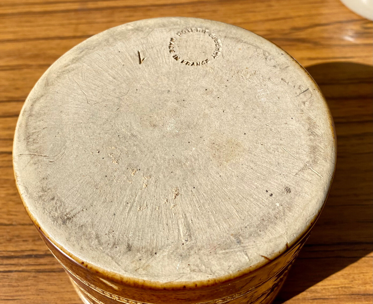 Water butter dish Stoneware Berry pottery vintage 60s