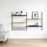 Metal string shelf