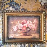 Painting jack watercolor still life france 1938 floral cup golden frame