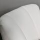 2 sets of Italian armchair with pouf in white fabric, Italy, 1940s