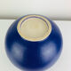 Blue ceramic round vase Asa West Germany, vintage