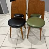 Set of 4 Baumann Mondor Bistro Chairs 1960