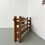 70s modernist shelf in solid elm