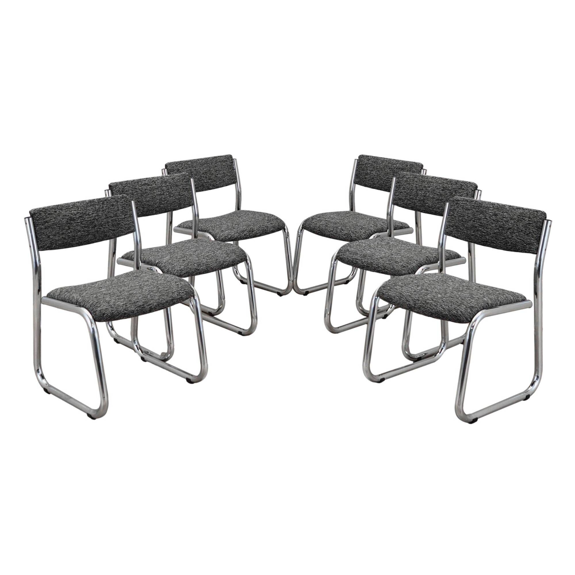 Set of six chairs, Italian design, 1980s, production: Italy