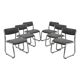 Set of six chairs, Italian design, 1980s, production: Italy