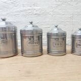 Series 6 aluminium spice jars