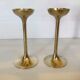Pair of vintage brass candle holders