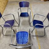 Set of 4 Gaston Viort armchair chairs