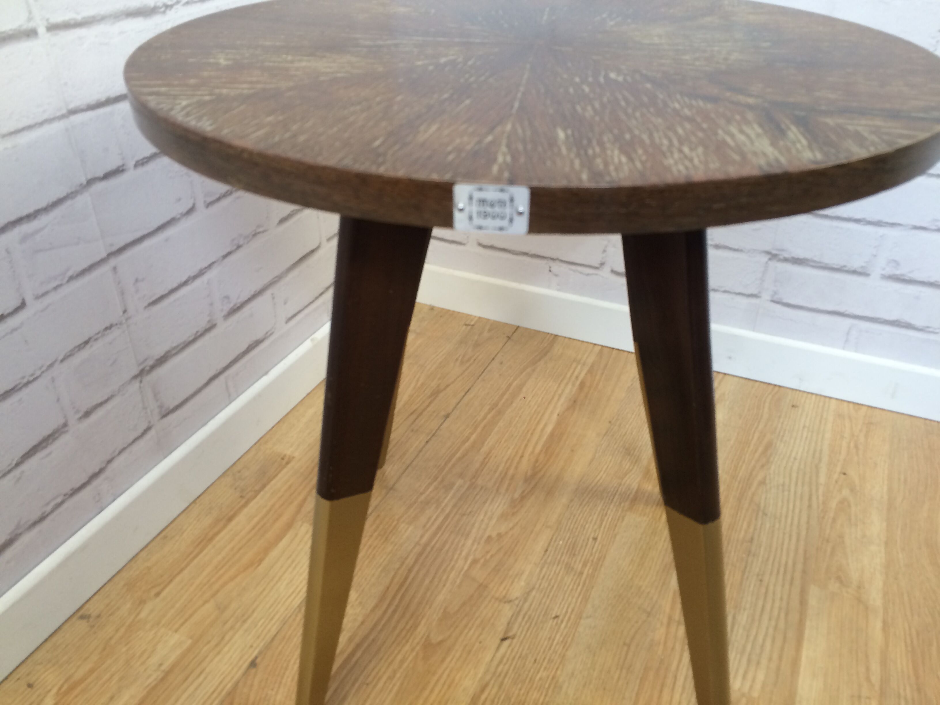 Kintsugi wood and gilded coffee table