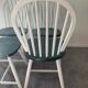Series of 4 Scandinavian wooden chairs 60s-70s