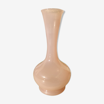 Vintage pink opaline vase