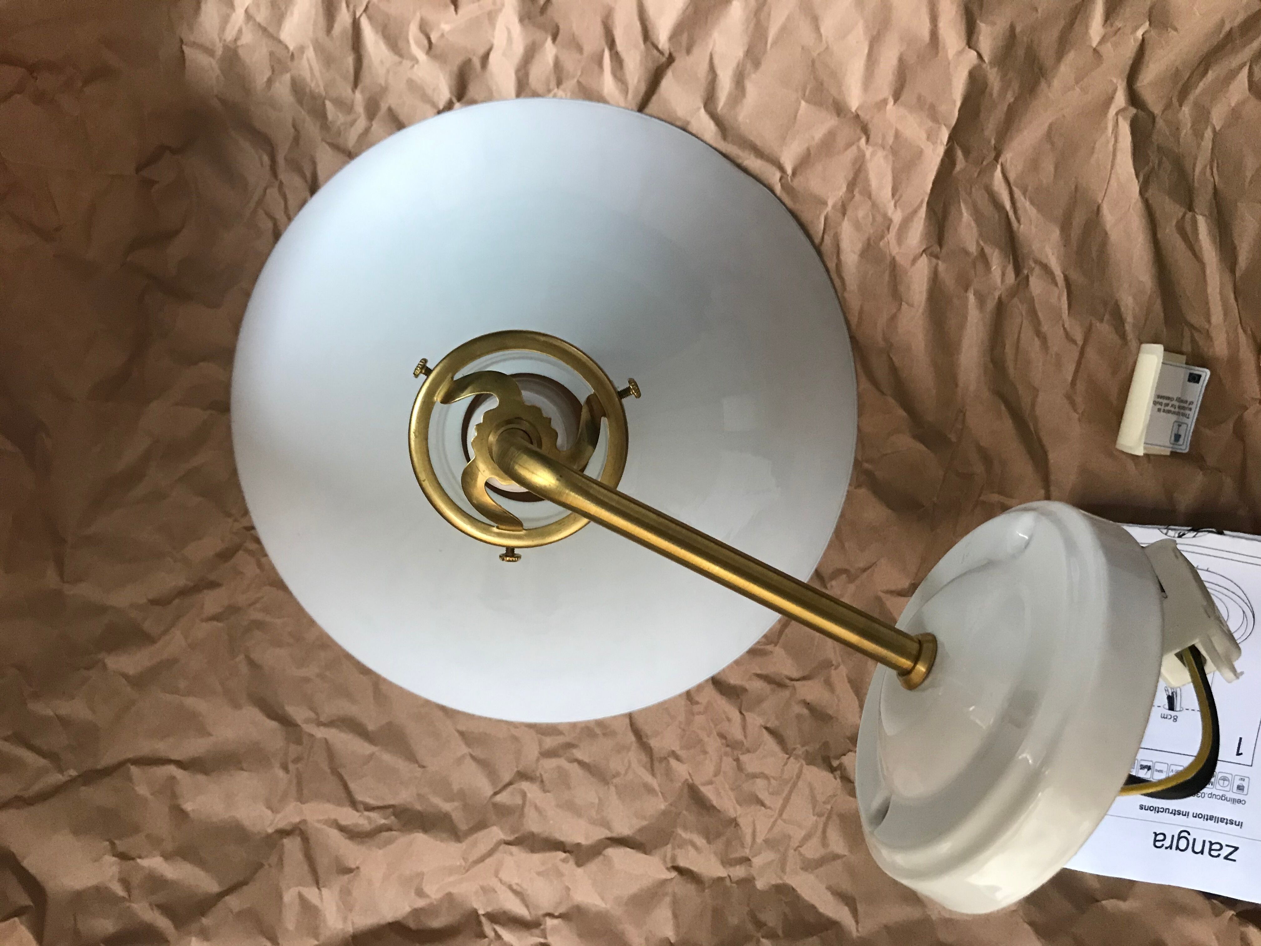 Opal glass wall ight