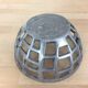 Brutalist fruit basket made of cast aluminum 70's