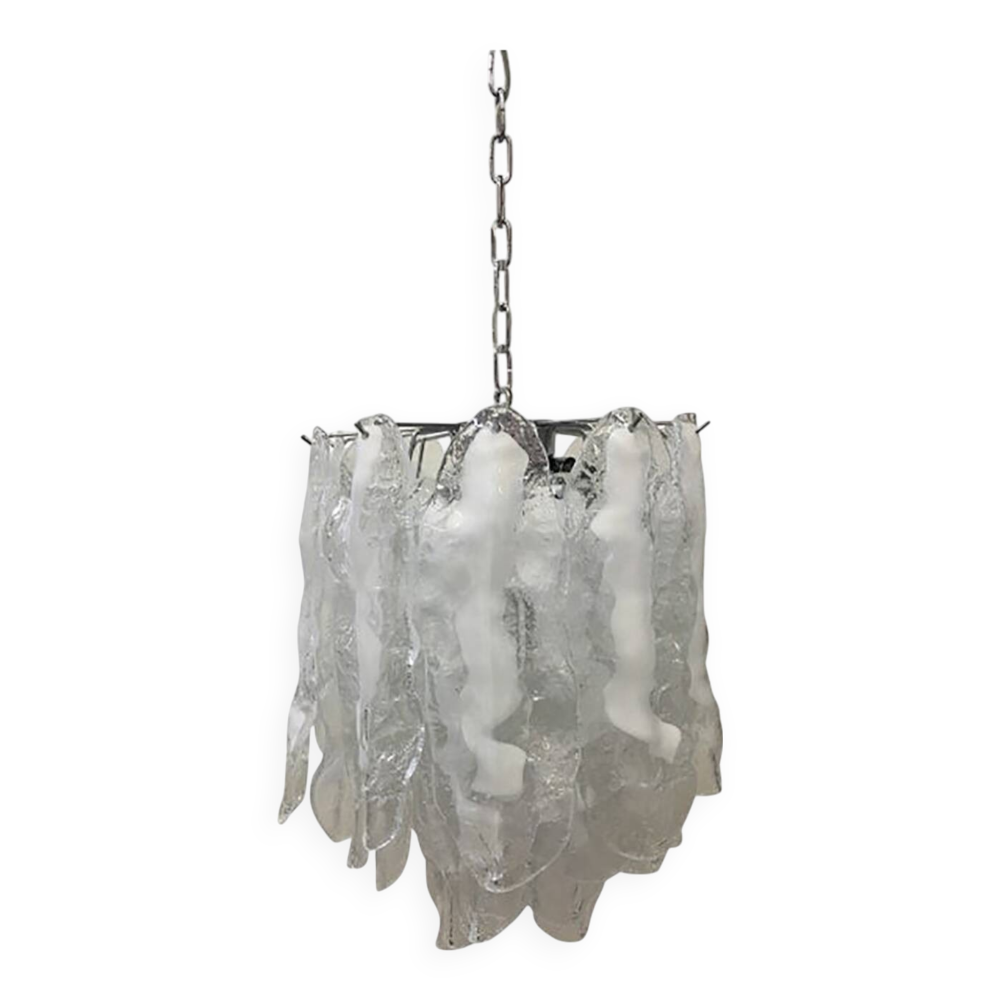 Modern Murano Glass "Fiamma" Italian Chandelier