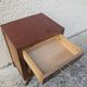 Vintage bedside table from the 50s and 60s with compass legs, Mid Century.