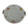 A flat cakes porcelain white vintage, czechoslovakia rk, floral decoration
