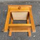 Solid pine bedside table with drawer 1990