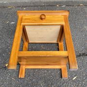 Solid pine bedside table with drawer 1990