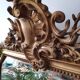 Miroir trumeau doré ancien biseauté 150x99cm