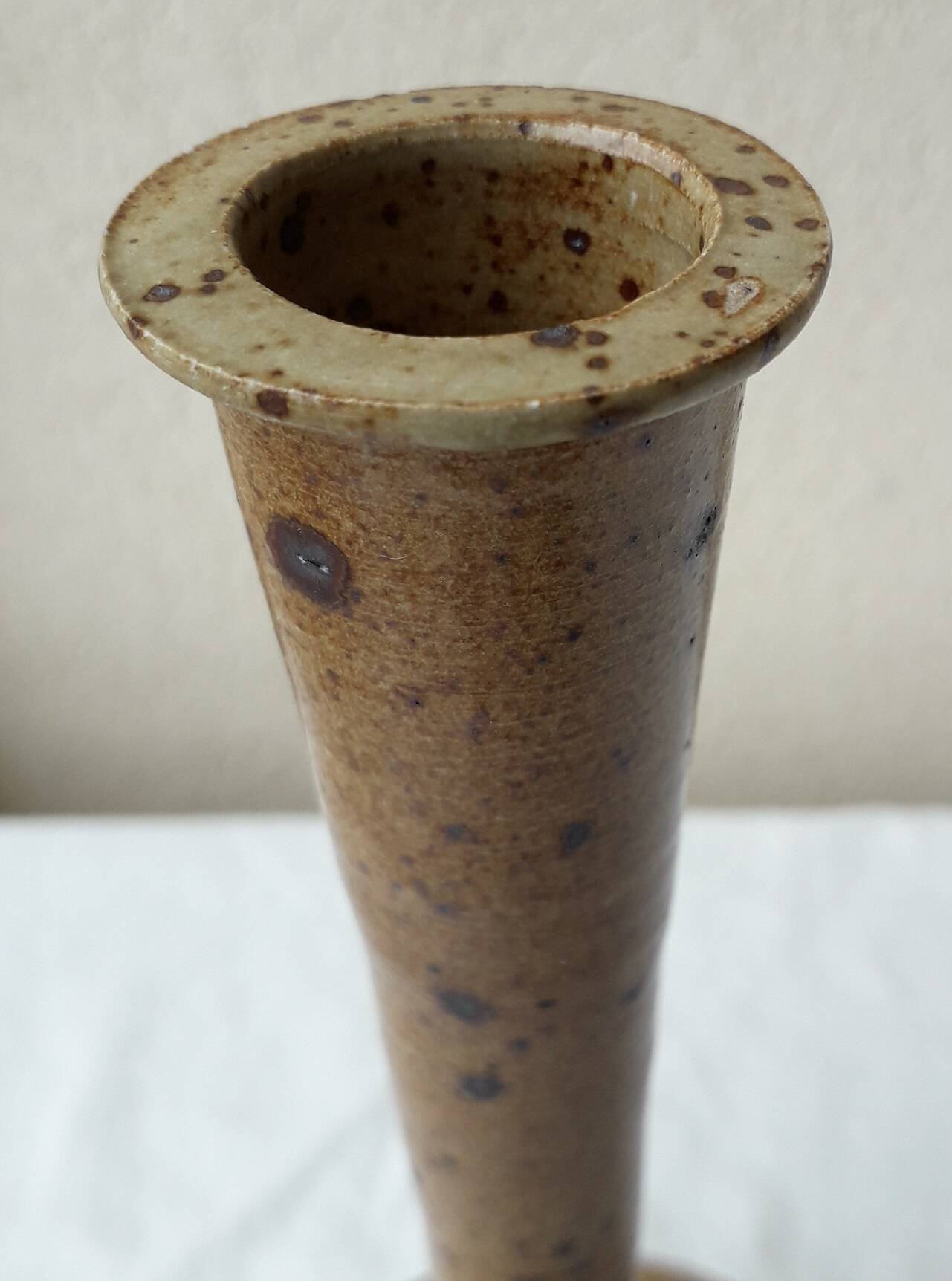 Pyrite stone single-flower vase