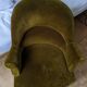 Napoleon III velvet toad armchair