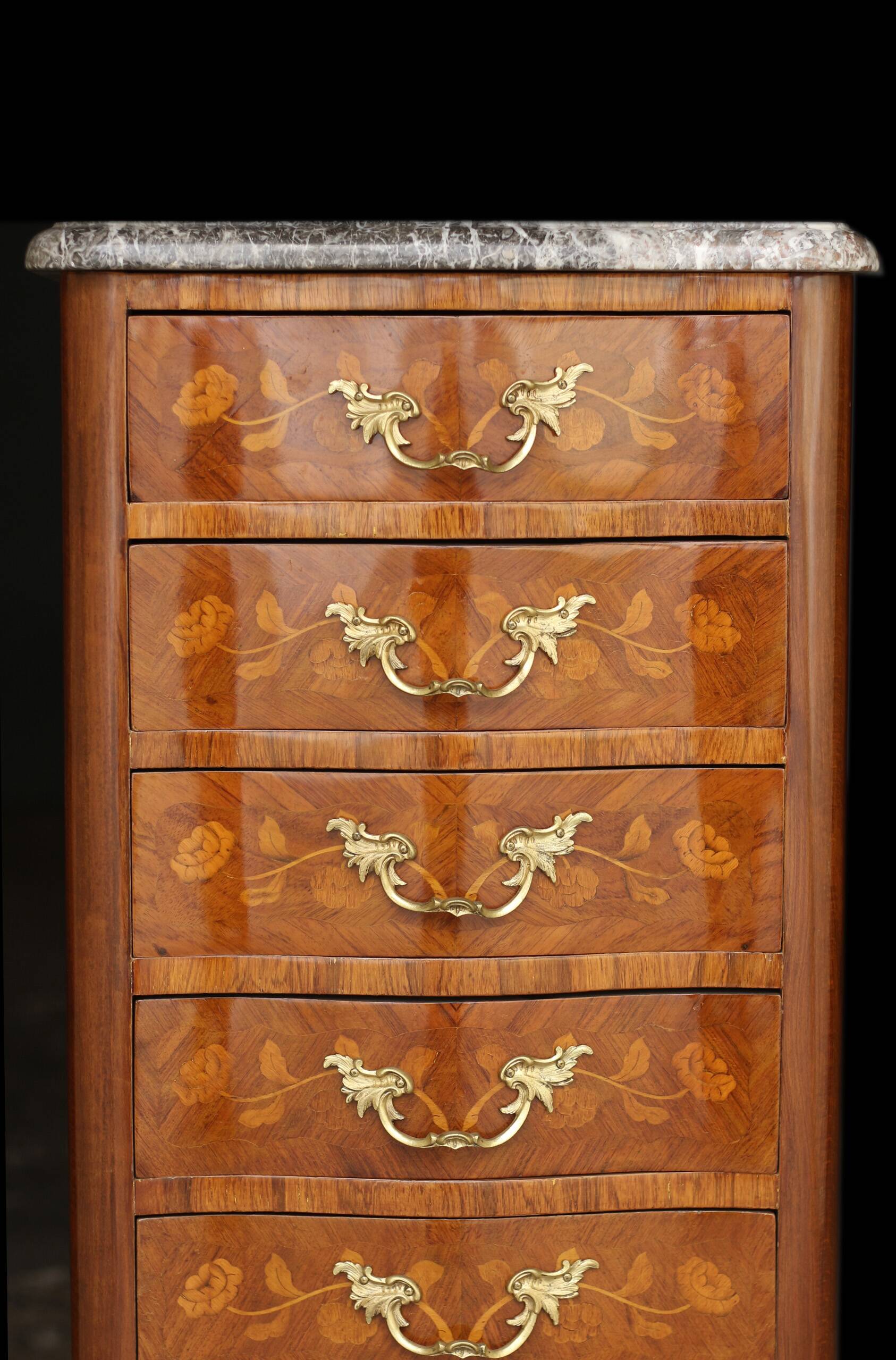 Splendid little wooden veneered week planner. Work from the Faubourg.