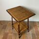 Wood and rattan table