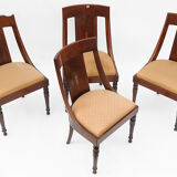 Series of 4 gondola chairs