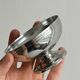 Set of 6 low footed bowls in mirror stainless steel.