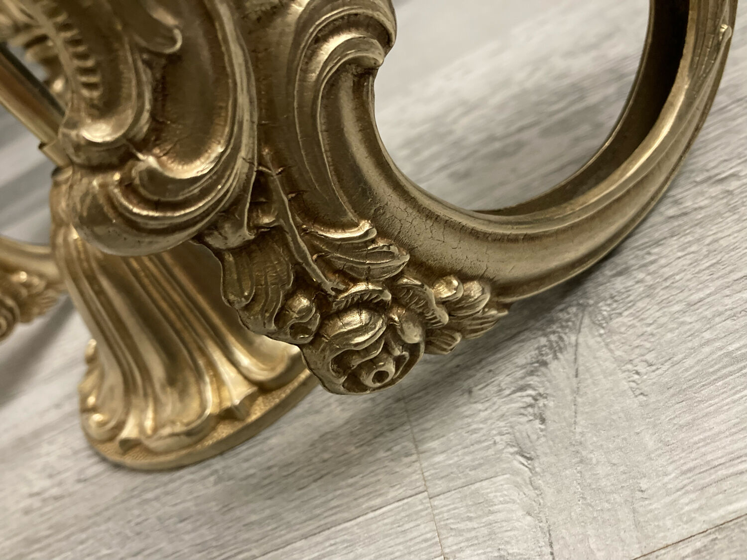 8-branch bronze chandelier